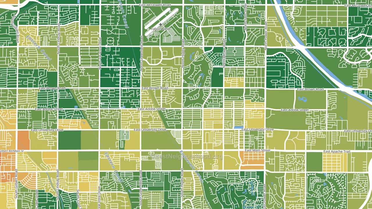 85205, AZ block-group voter-turnout map