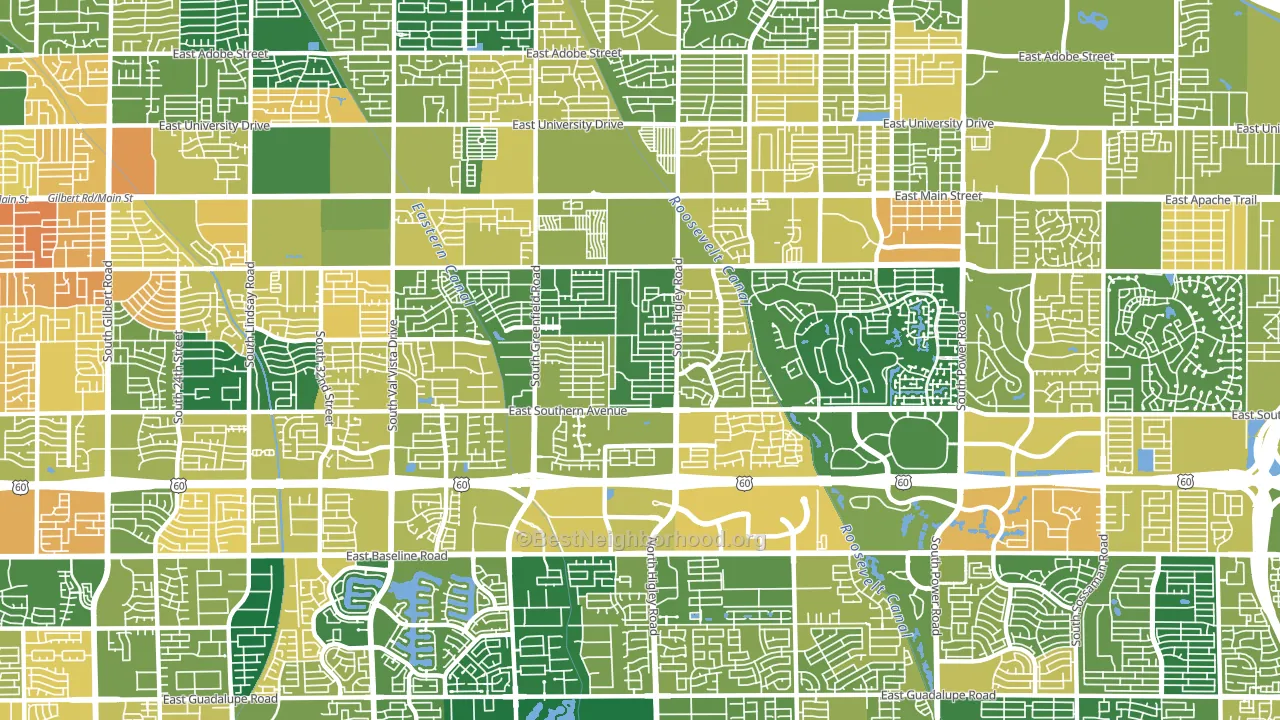 85206, AZ block-group voter-turnout map