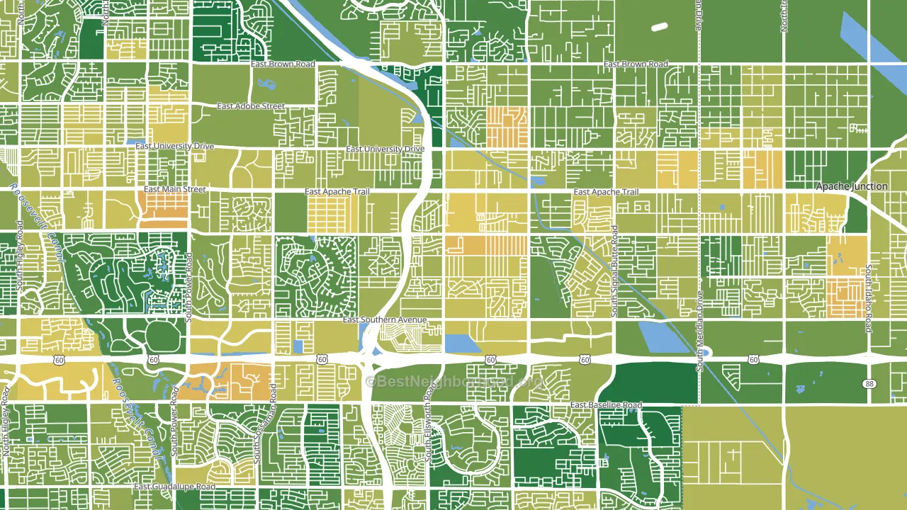 85208, AZ block-group voter-turnout map