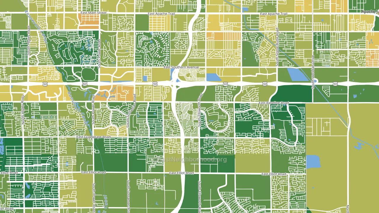 85209, AZ block-group voter-turnout map