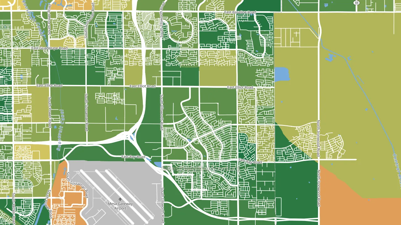85212, AZ block-group voter-turnout map