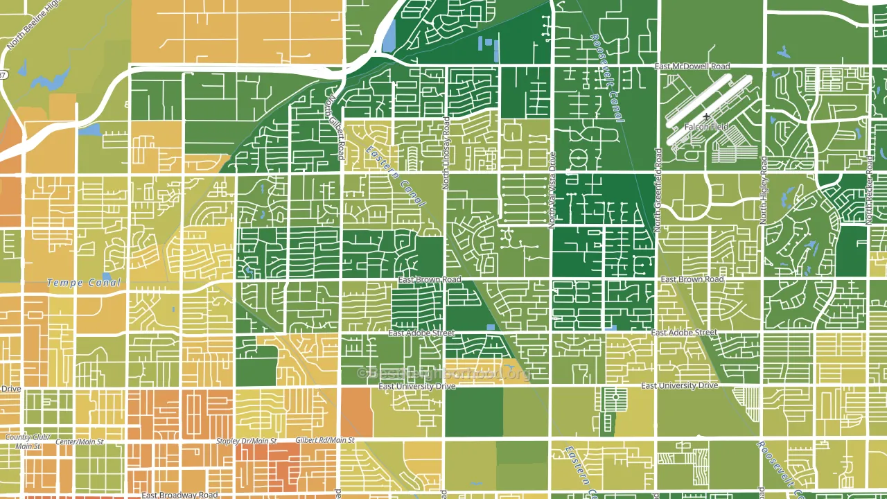 85213, AZ block-group voter-turnout map
