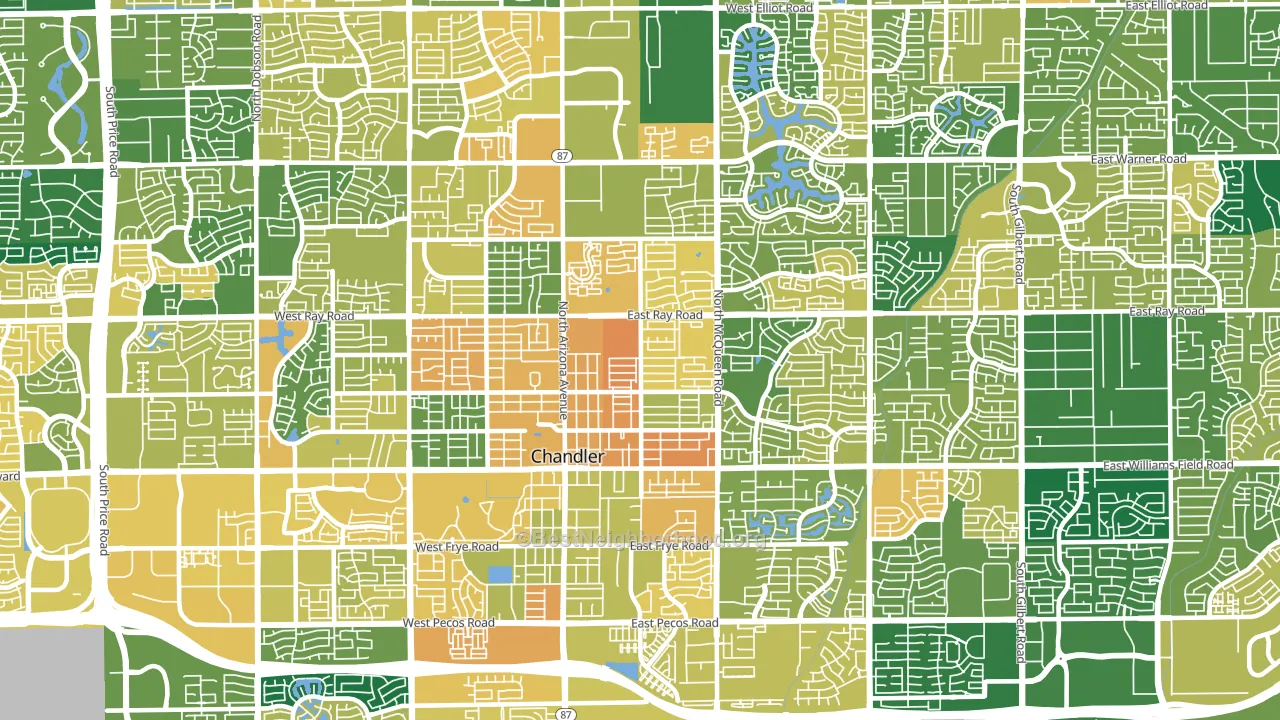 85225, AZ block-group voter-turnout map