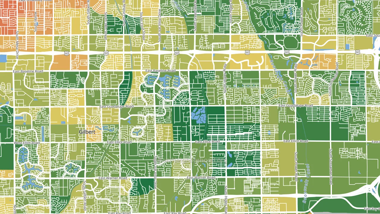85234, AZ block-group voter-turnout map