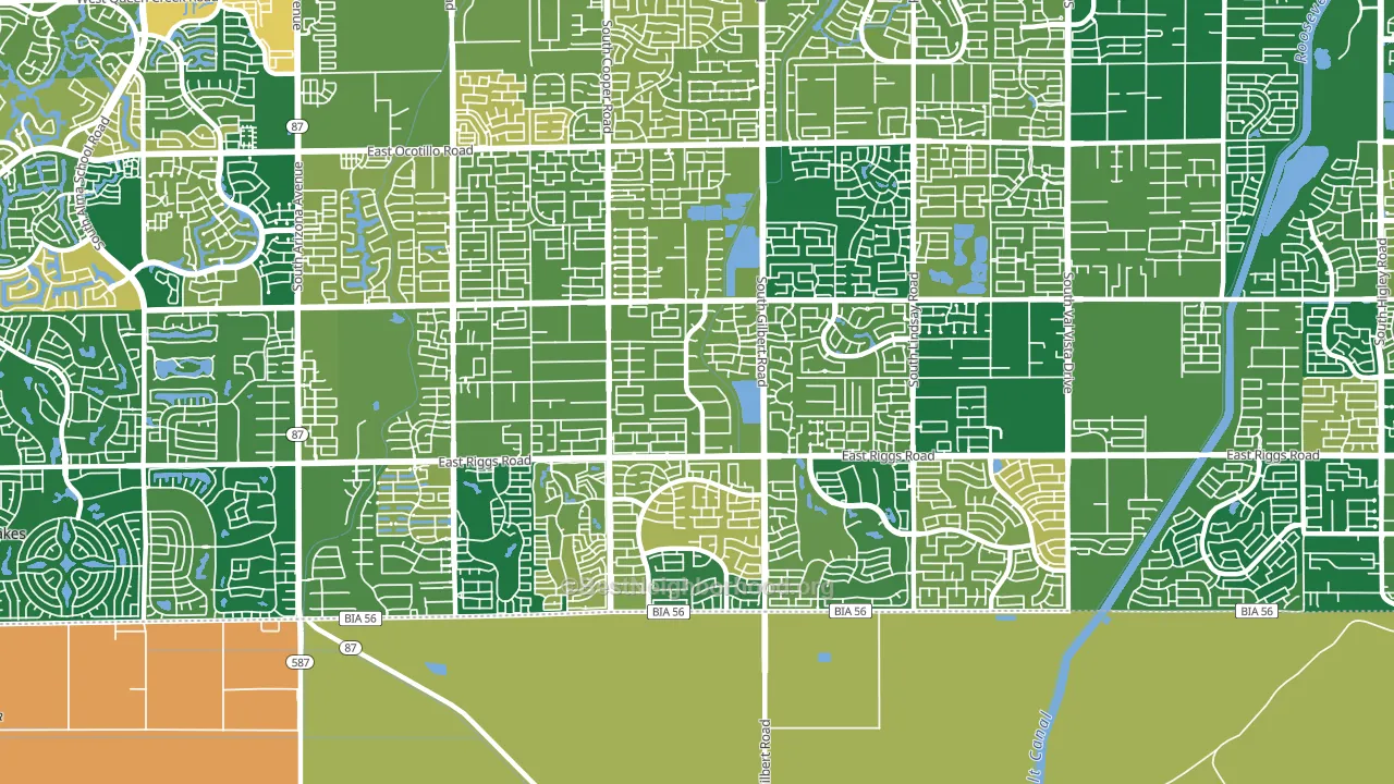85249, AZ block-group voter-turnout map