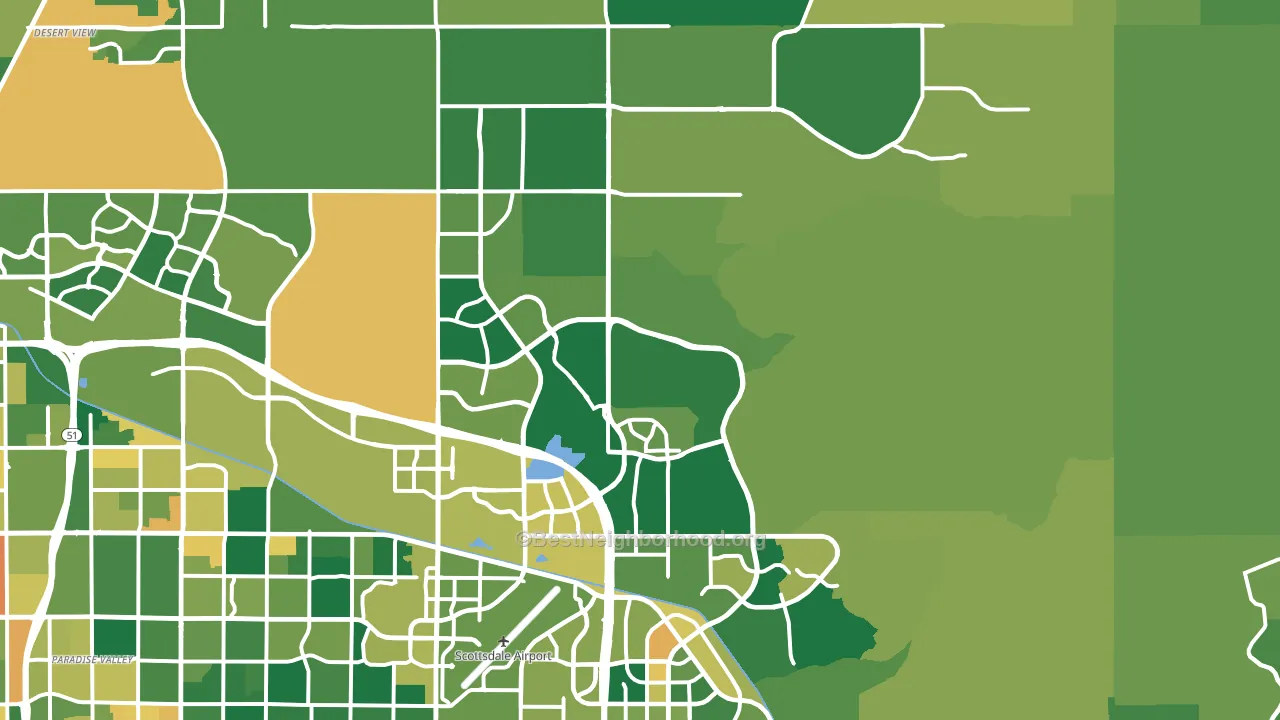 85255, AZ block-group voter-turnout map