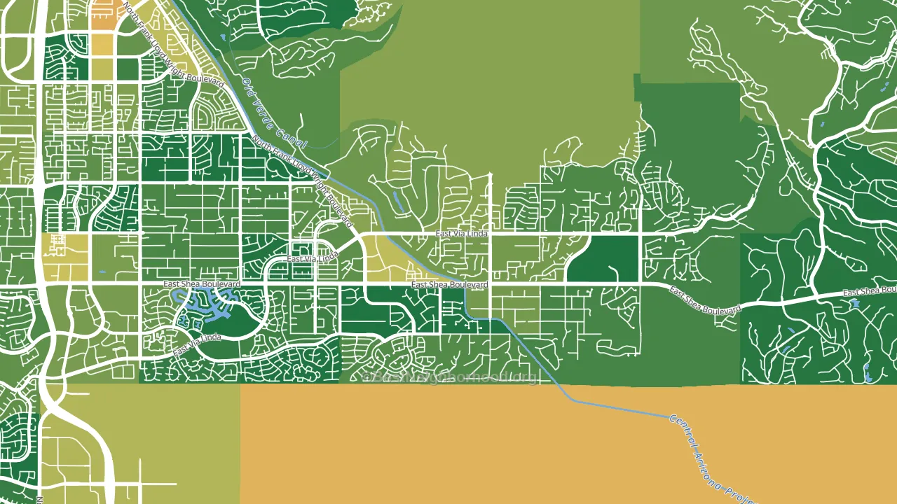 85259, AZ block-group voter-turnout map