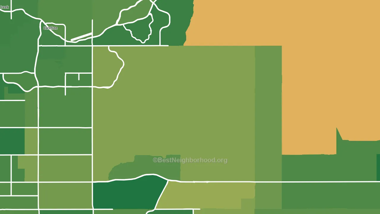 85262, AZ block-group voter-turnout map
