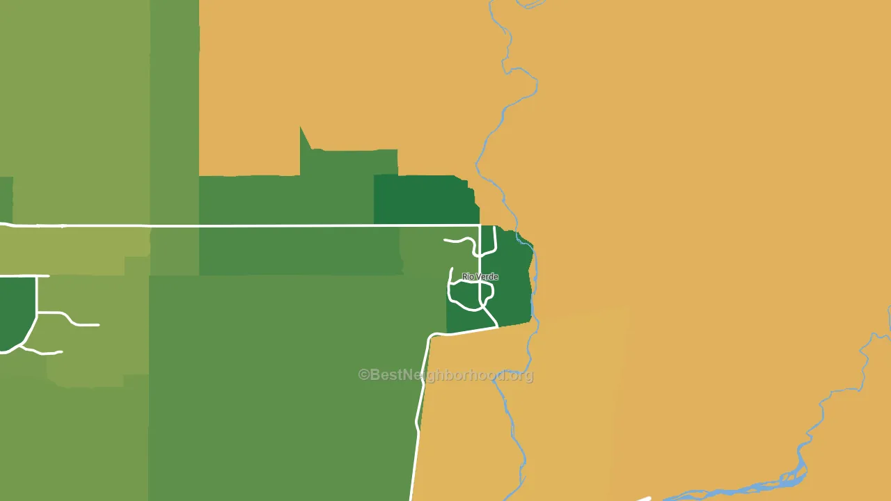 85263, AZ block-group voter-turnout map