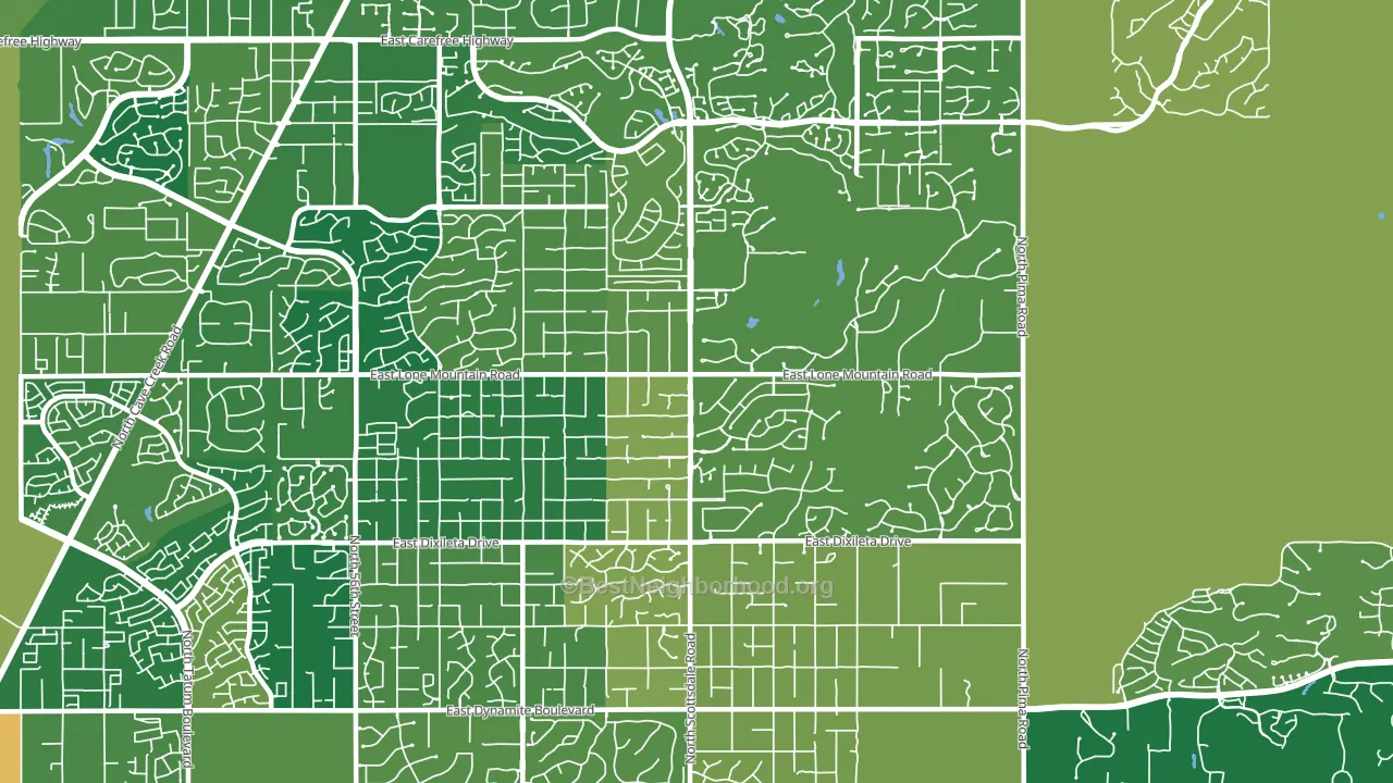 85266, AZ block-group voter-turnout map