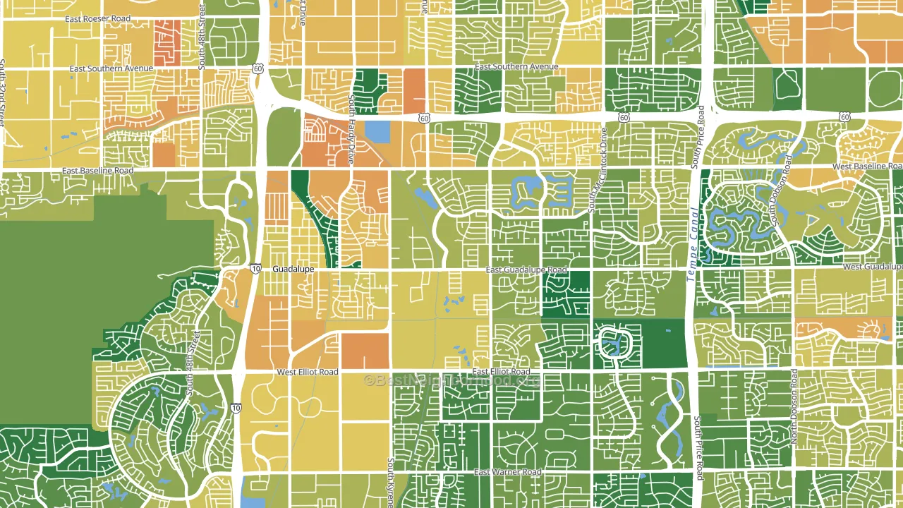 85283, AZ block-group voter-turnout map