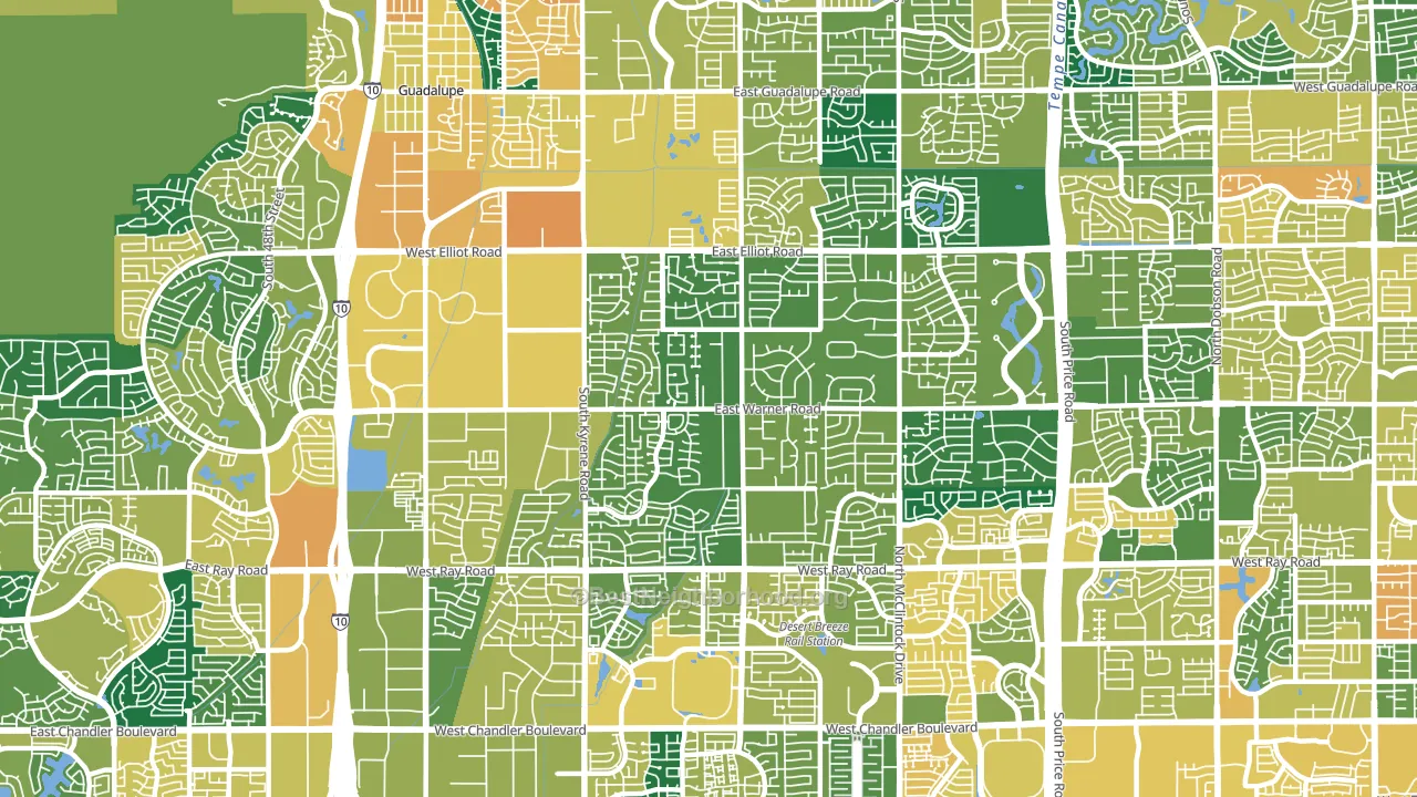 85284, AZ block-group voter-turnout map