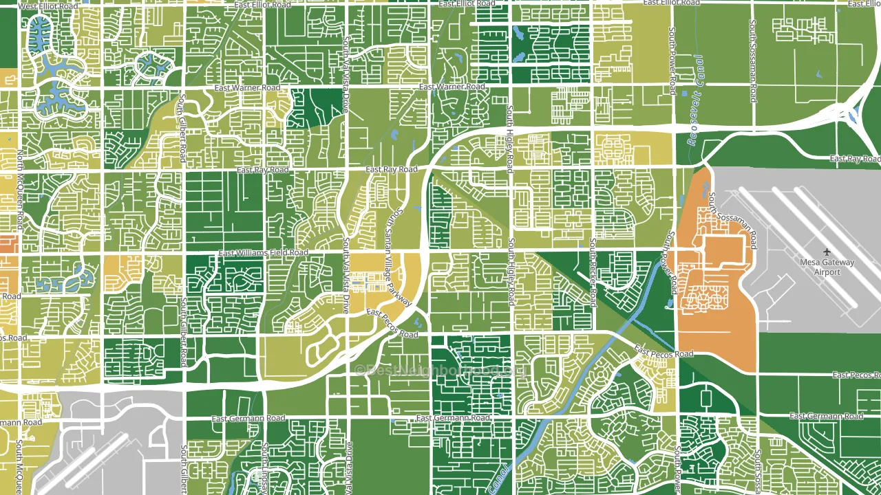 85295, AZ block-group voter-turnout map