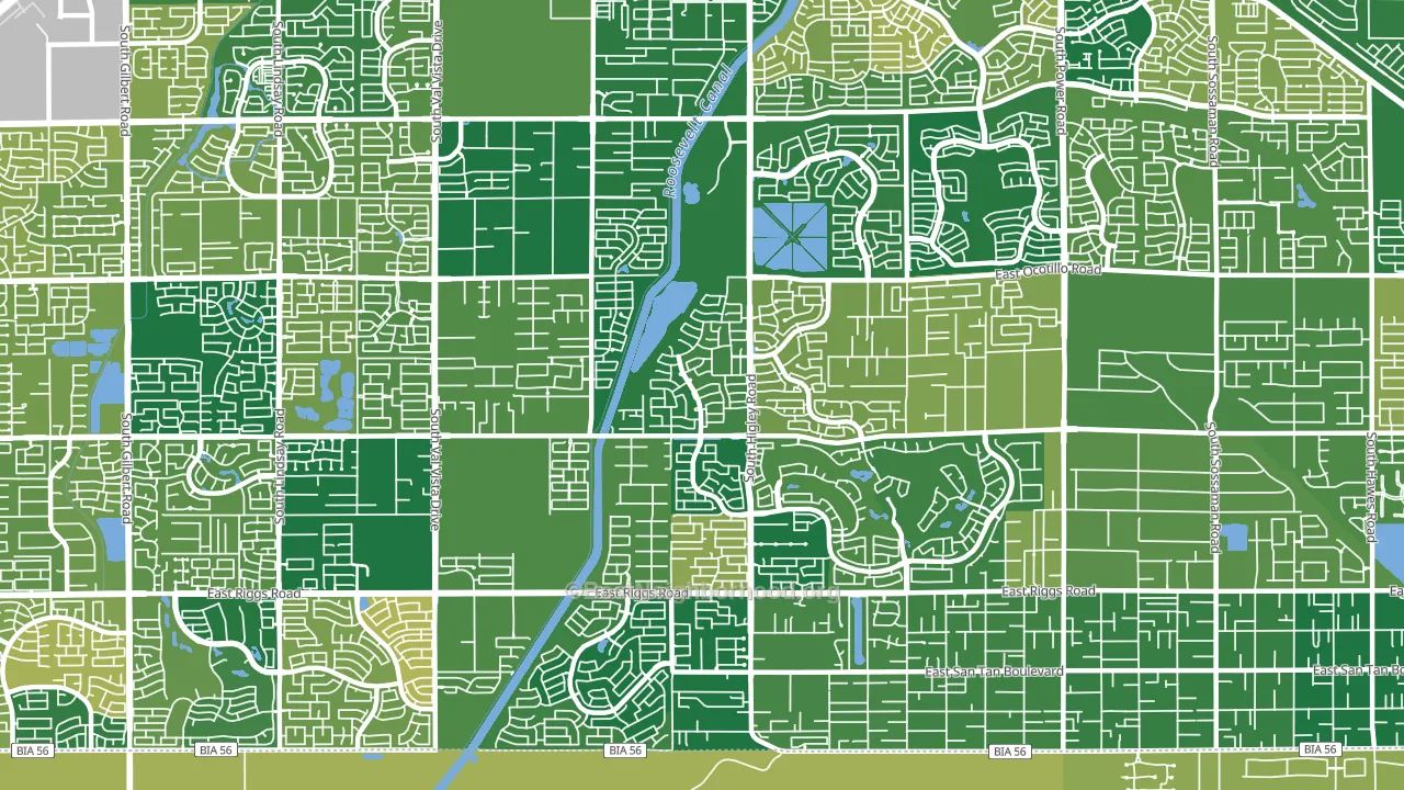 85298, AZ block-group voter-turnout map