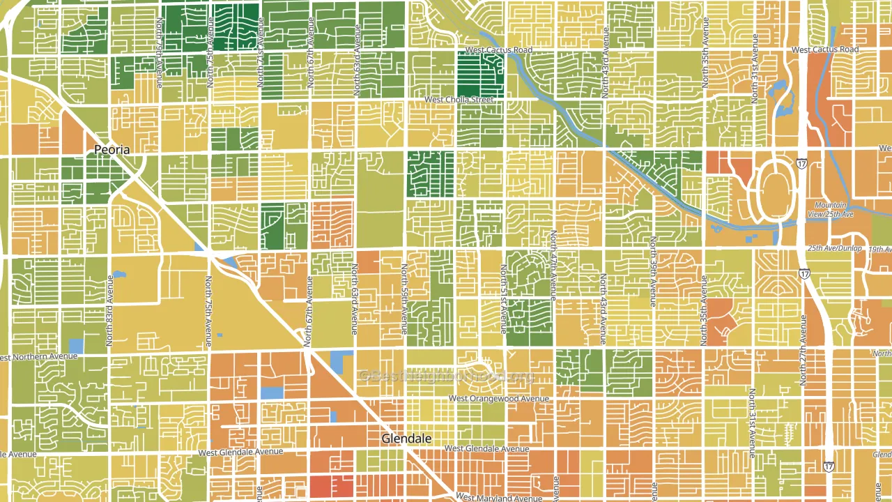 85302, AZ block-group voter-turnout map