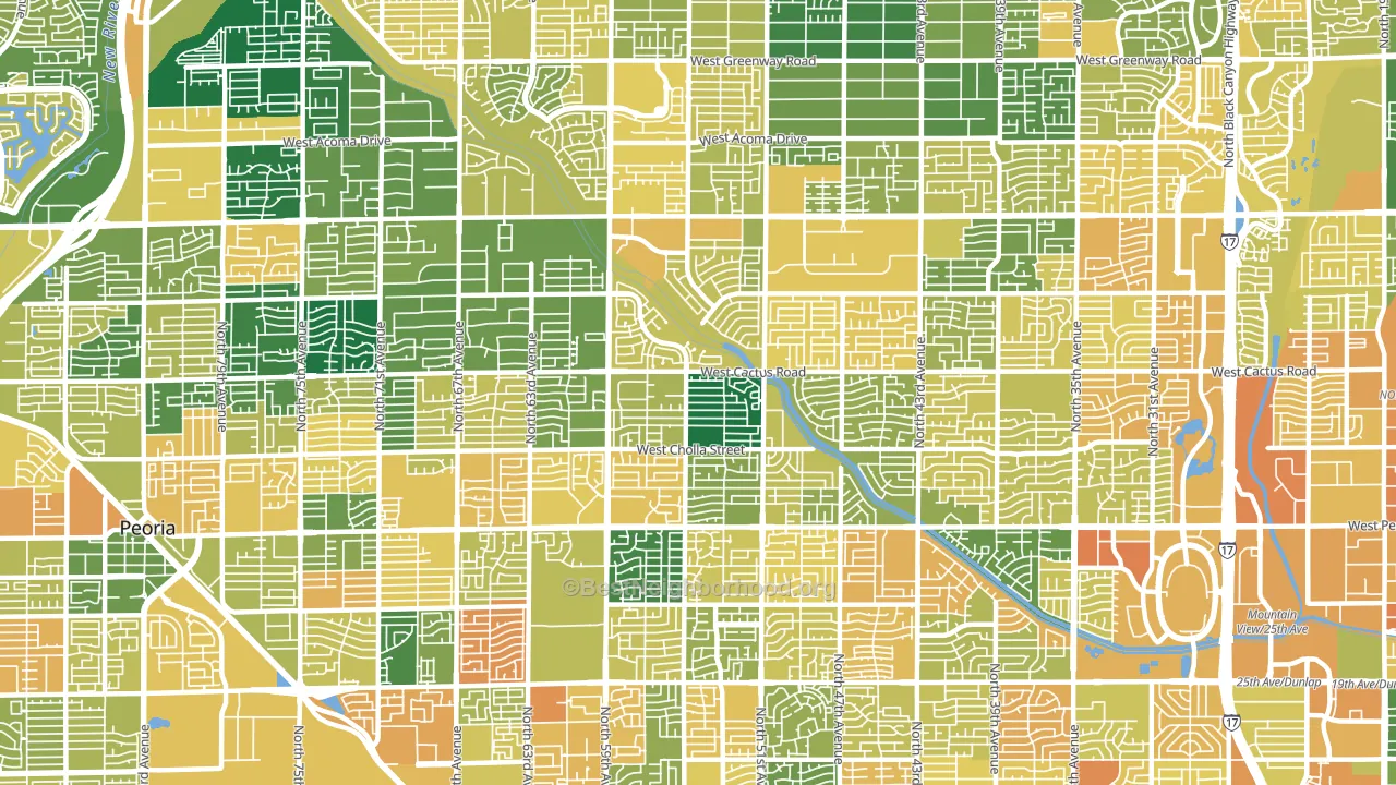 85304, AZ block-group voter-turnout map