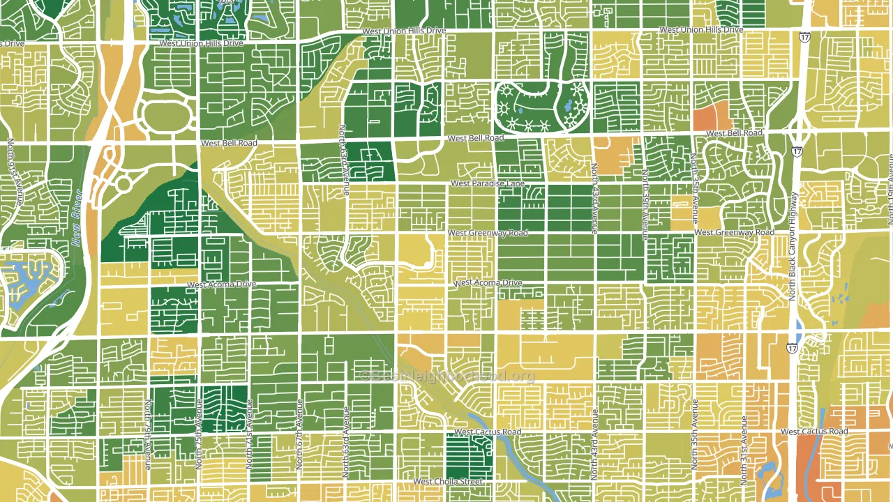 85306, AZ block-group voter-turnout map