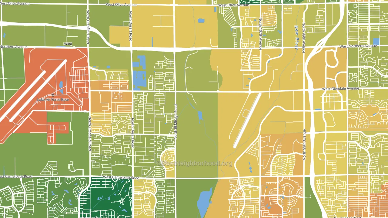 85307, AZ block-group voter-turnout map