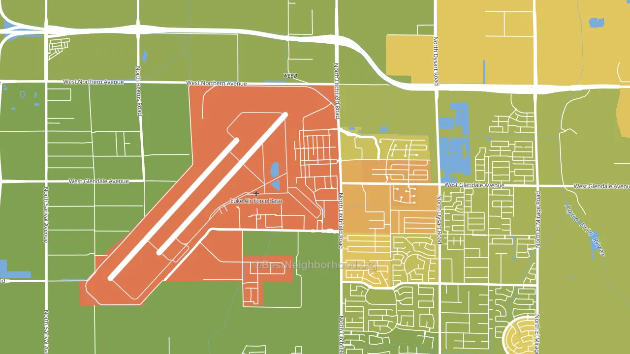 85309, AZ block-group voter-turnout map