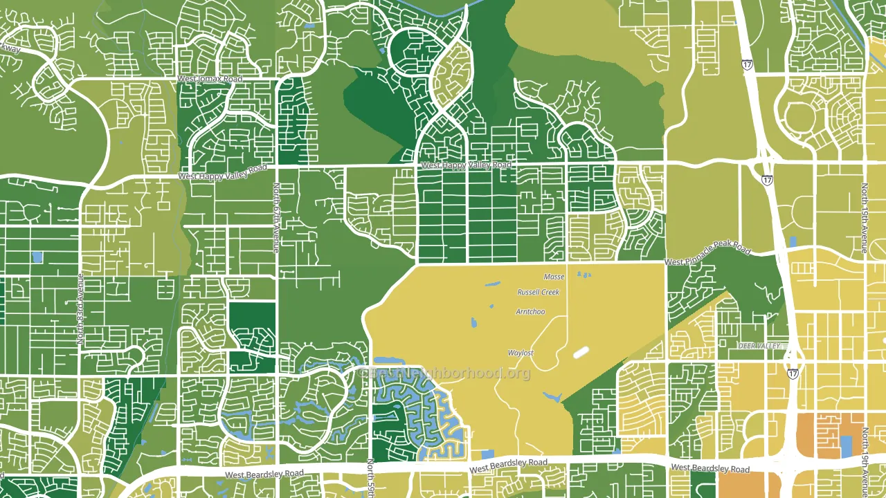 85310, AZ block-group voter-turnout map