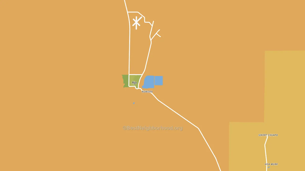 85321, AZ block-group voter-turnout map
