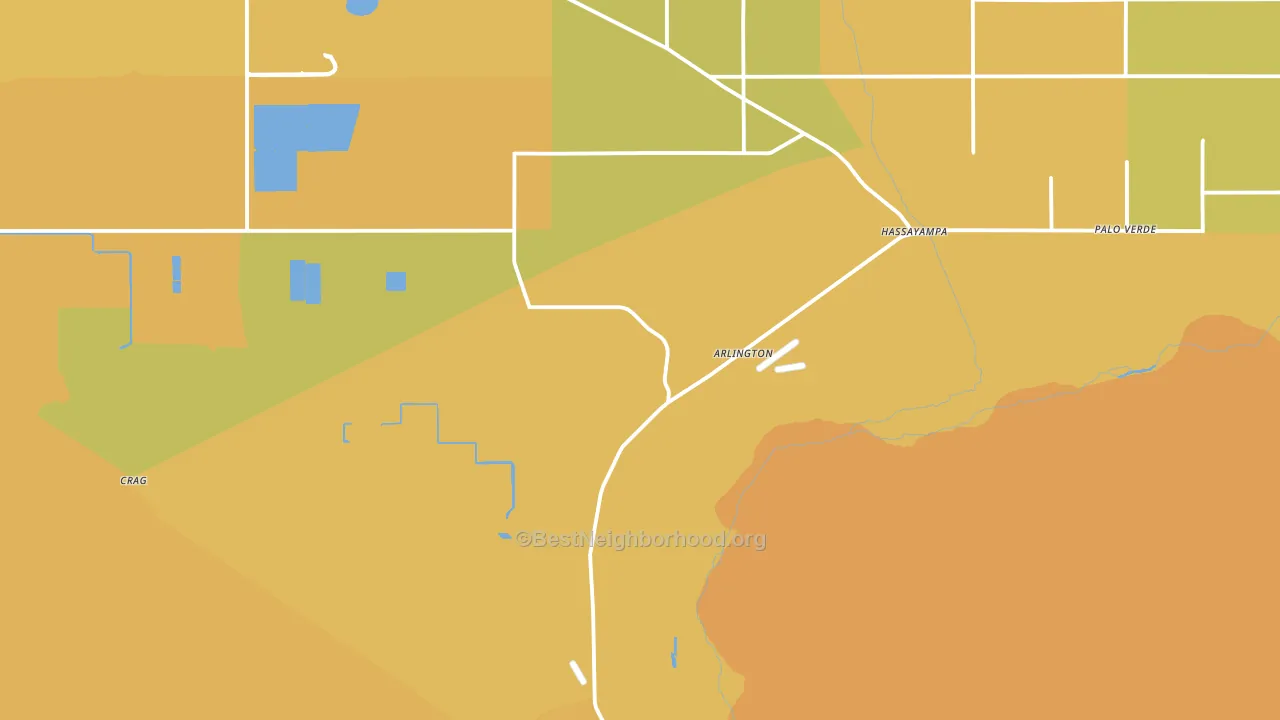 85322, AZ block-group voter-turnout map