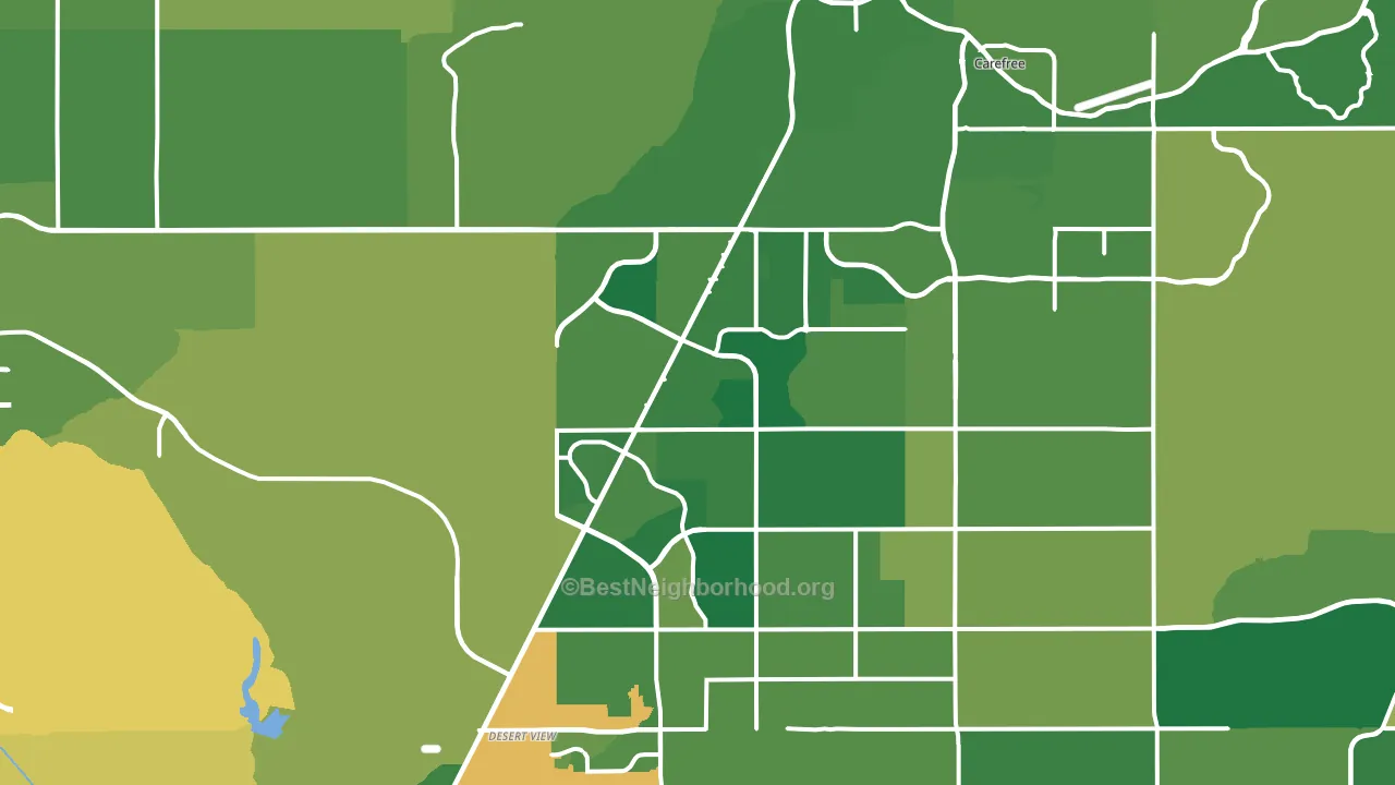 85331, AZ block-group voter-turnout map