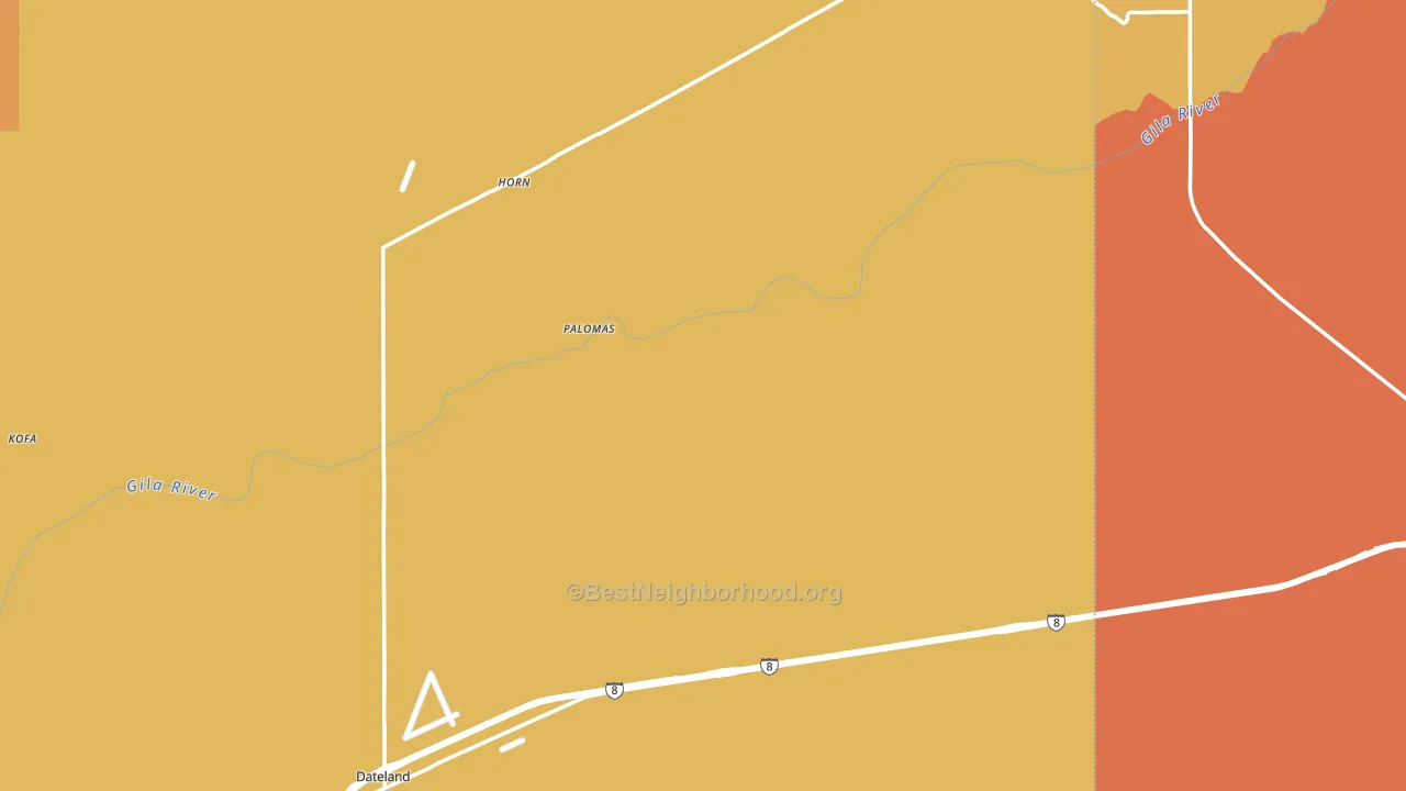 85333, AZ block-group voter-turnout map
