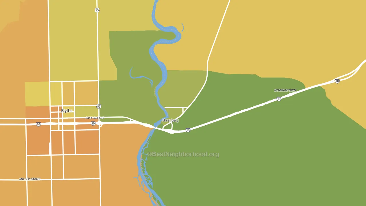85334, AZ block-group voter-turnout map