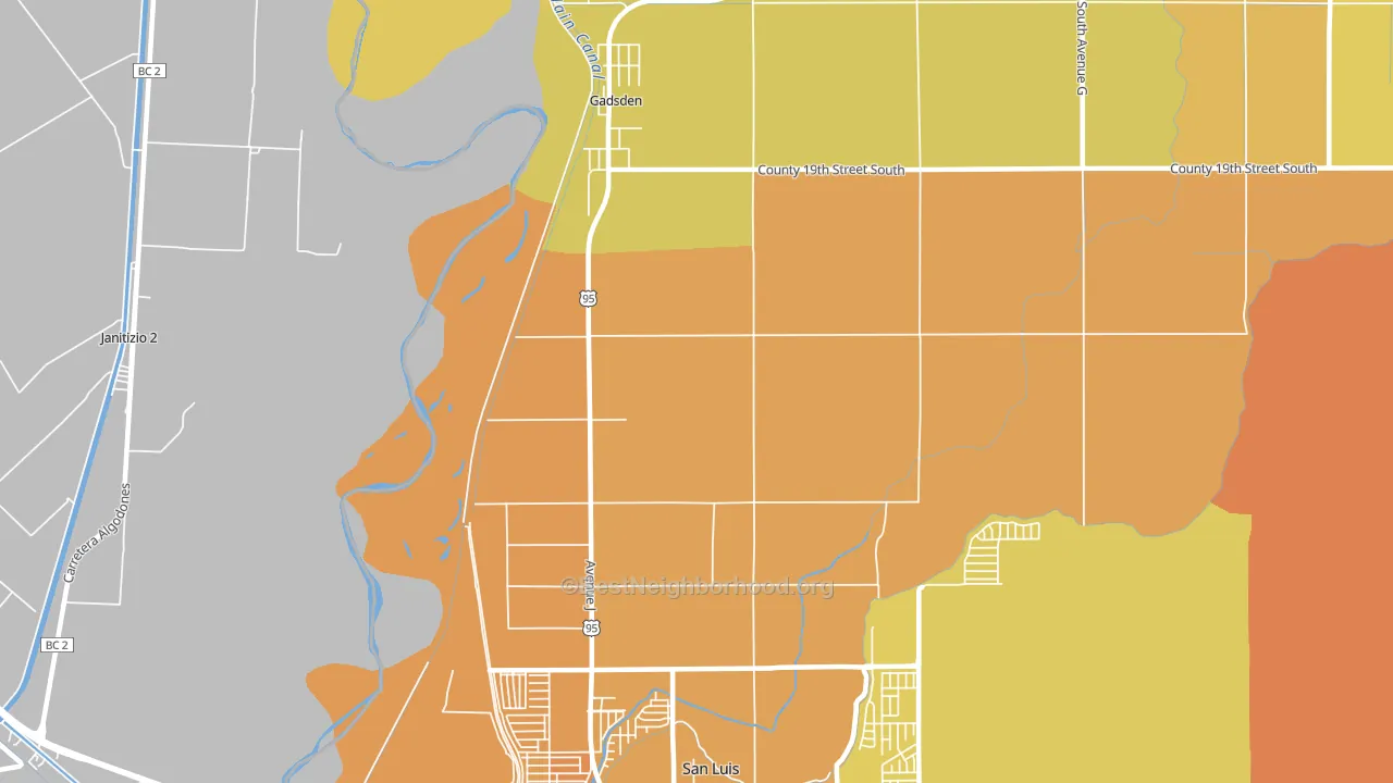 85336, AZ block-group voter-turnout map