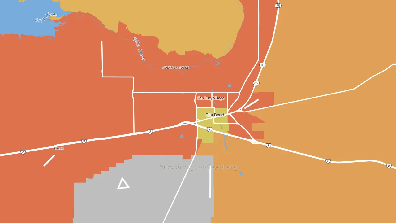 85337, AZ block-group voter-turnout map