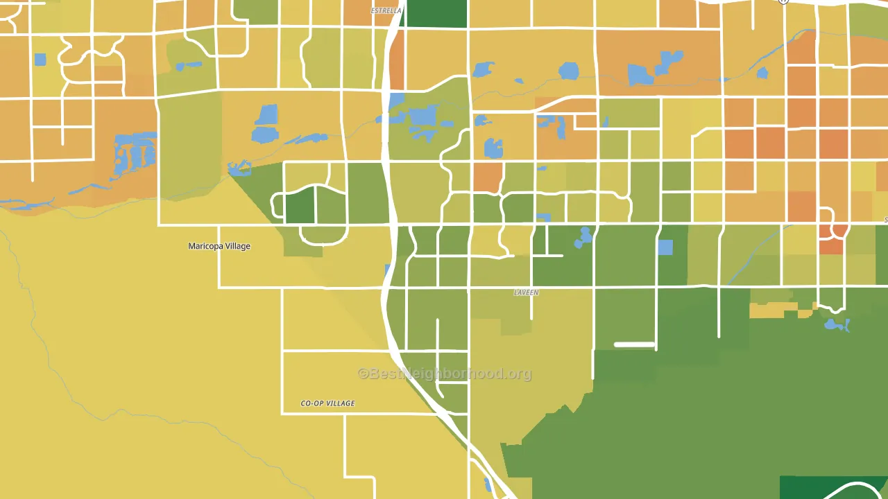 85339, AZ block-group voter-turnout map