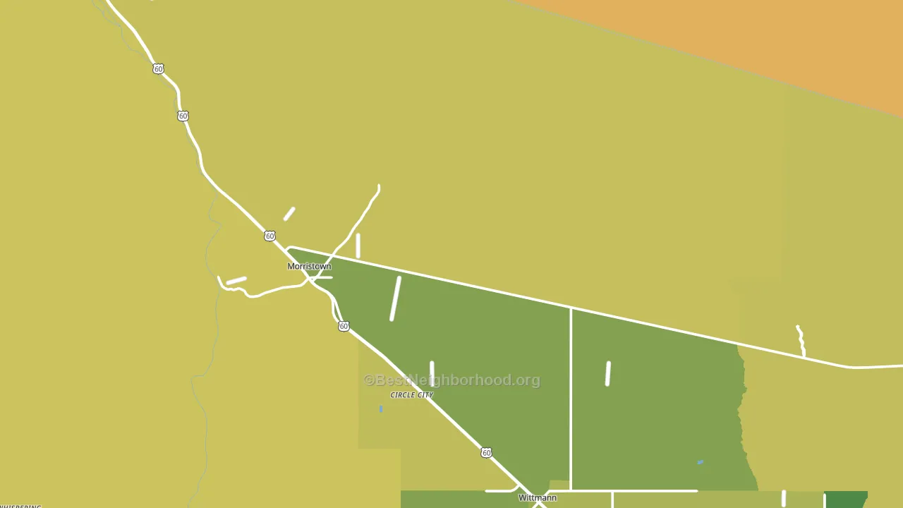 85342, AZ block-group voter-turnout map