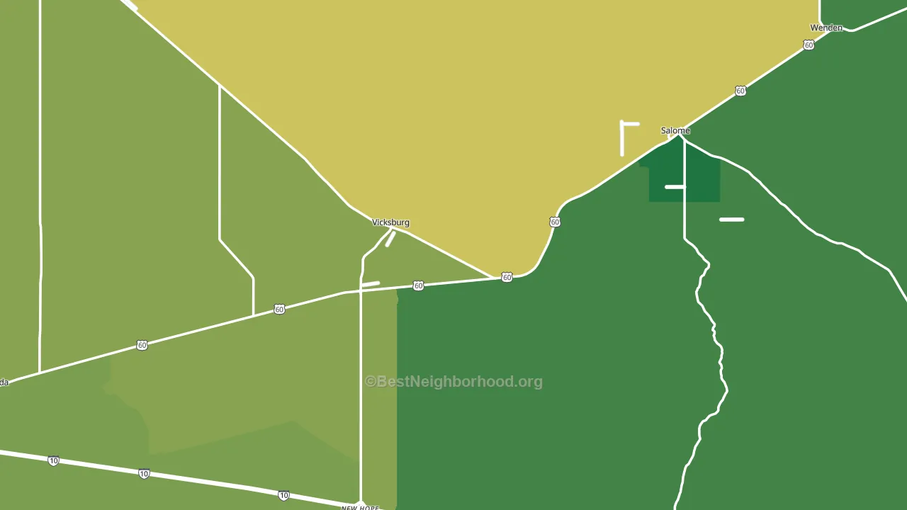 85348, AZ block-group voter-turnout map