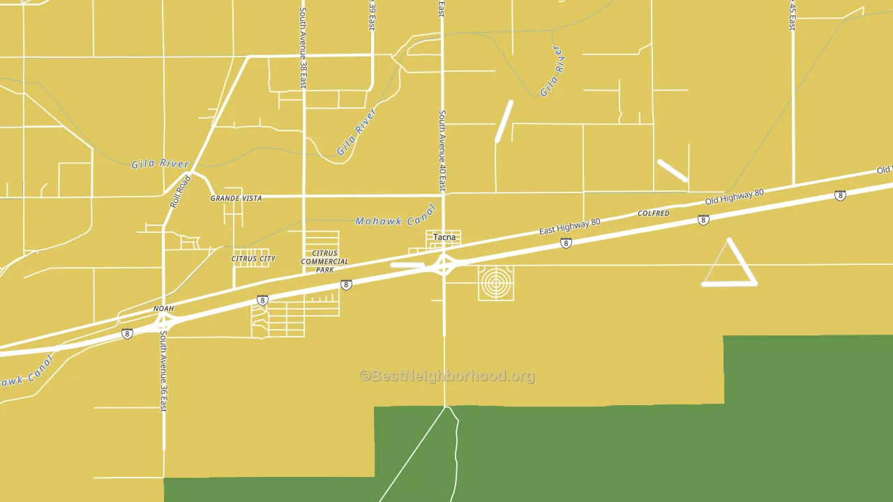 85352, AZ block-group voter-turnout map