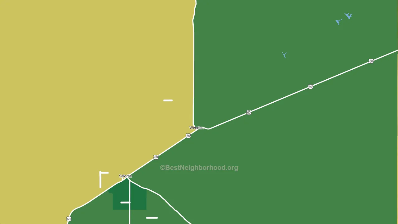 85357, AZ block-group voter-turnout map