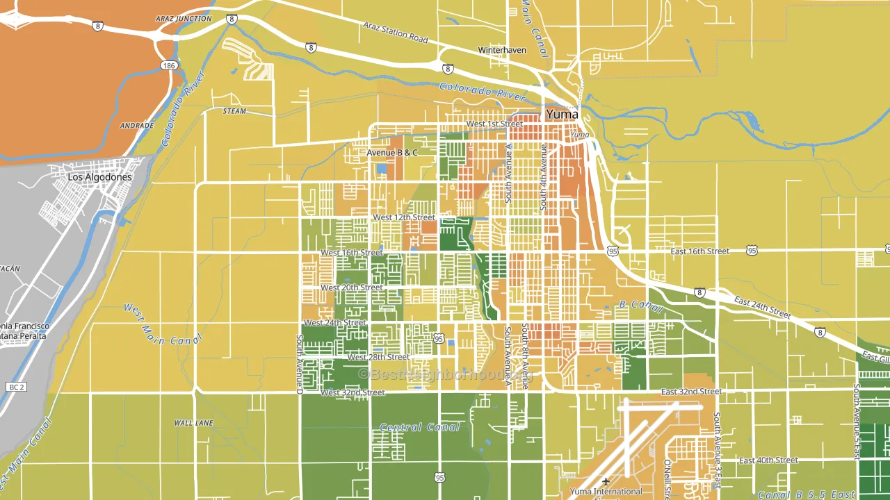 85364, AZ block-group voter-turnout map
