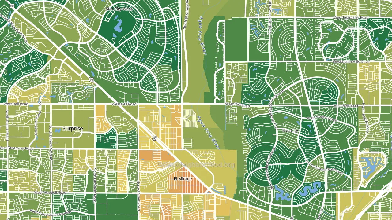 85378, AZ block-group voter-turnout map
