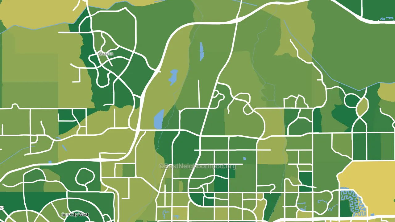 85383, AZ block-group voter-turnout map