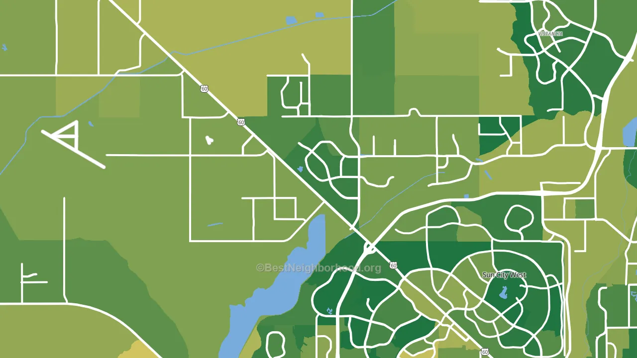 85387, AZ block-group voter-turnout map