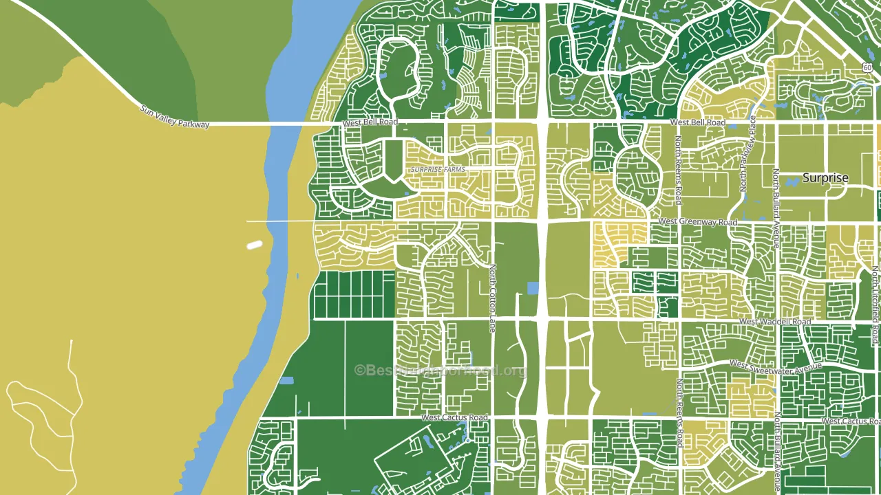 85388, AZ block-group voter-turnout map