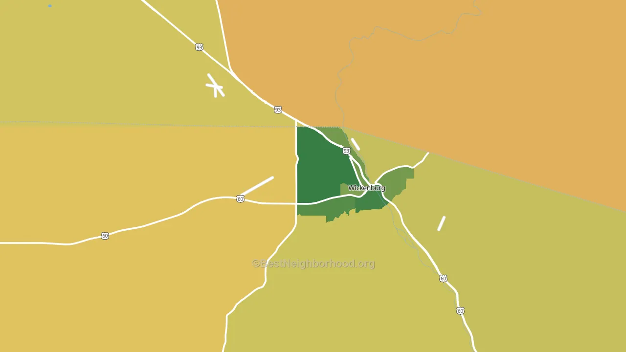 85390, AZ block-group voter-turnout map