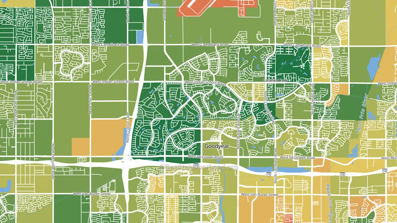 85395, AZ block-group voter-turnout map