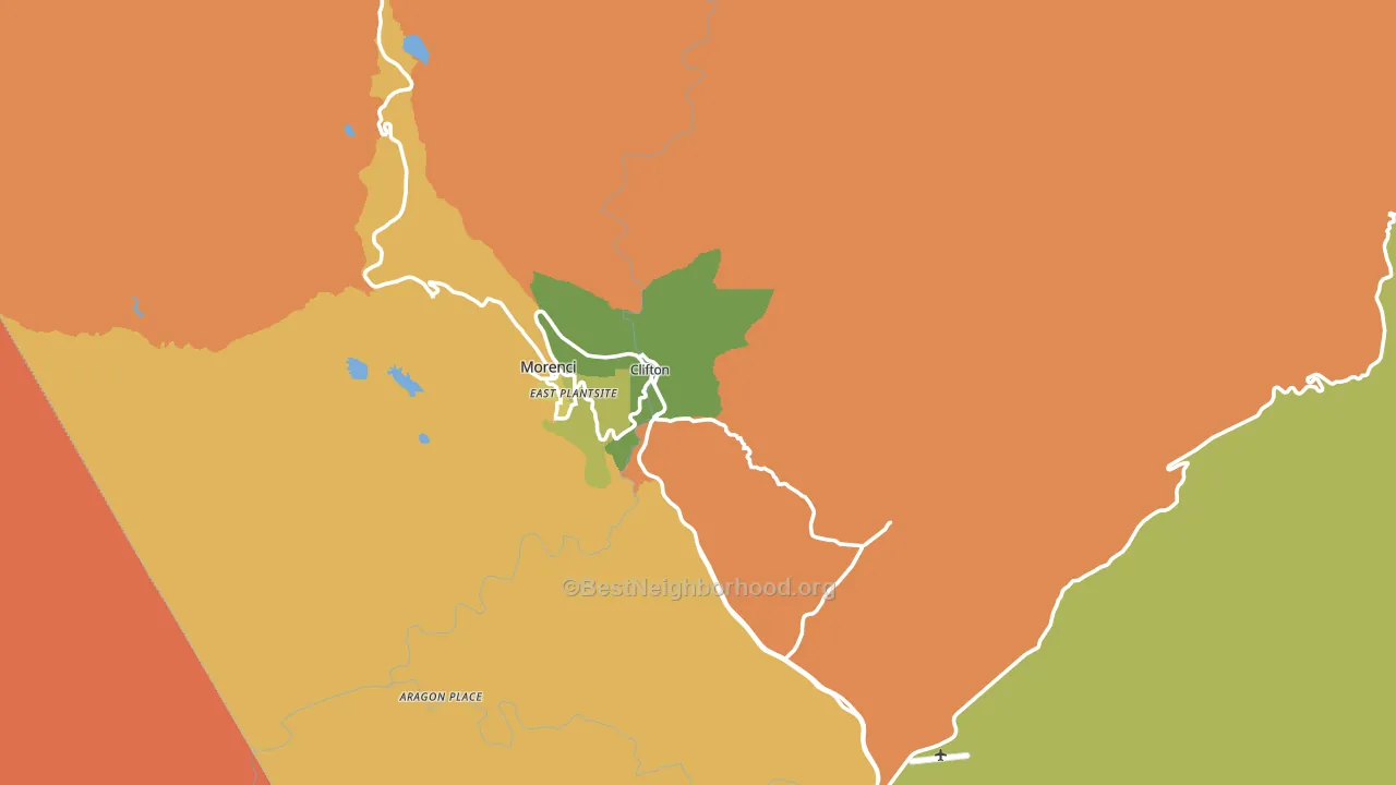 85533, AZ block-group voter-turnout map