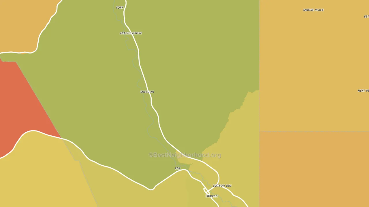 85534, AZ block-group voter-turnout map
