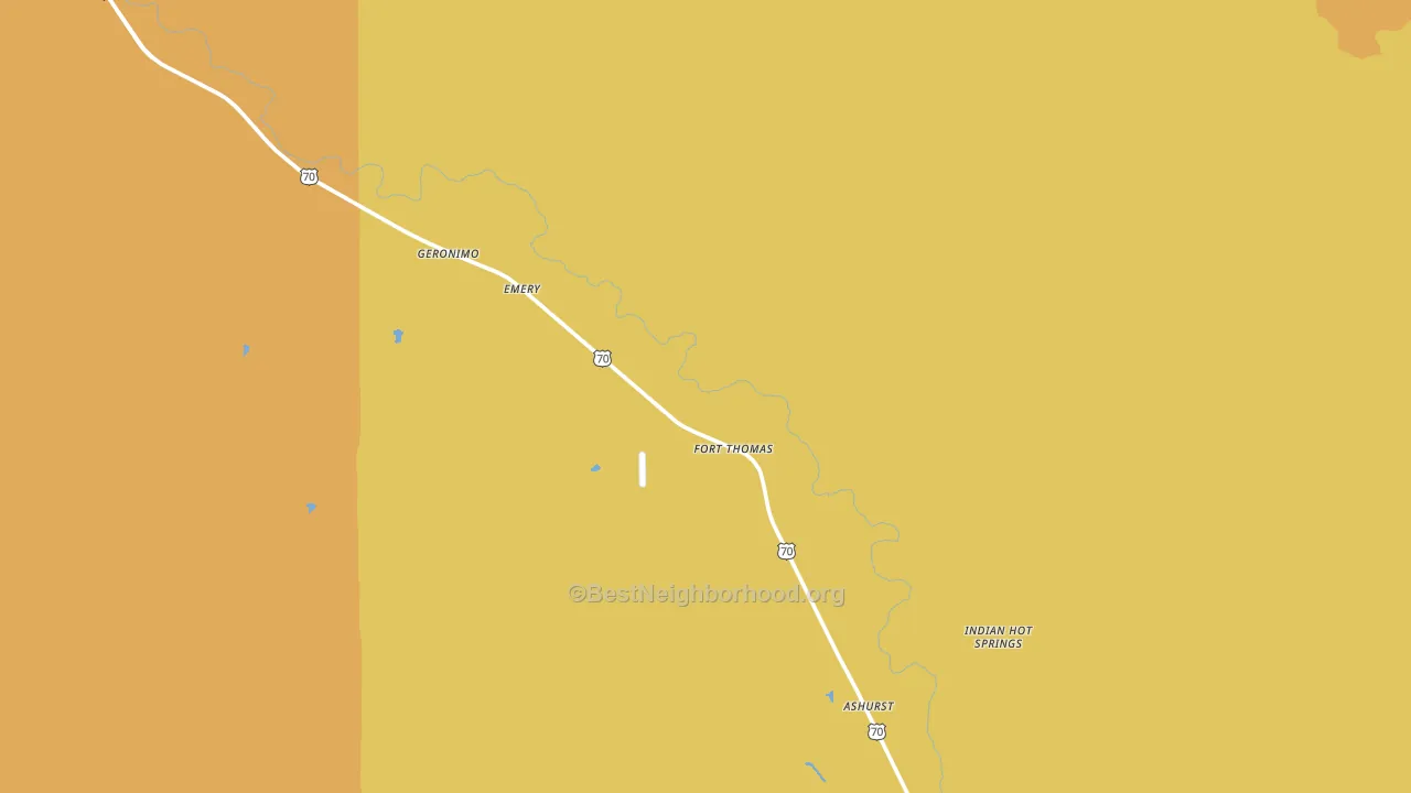 85536, AZ block-group voter-turnout map