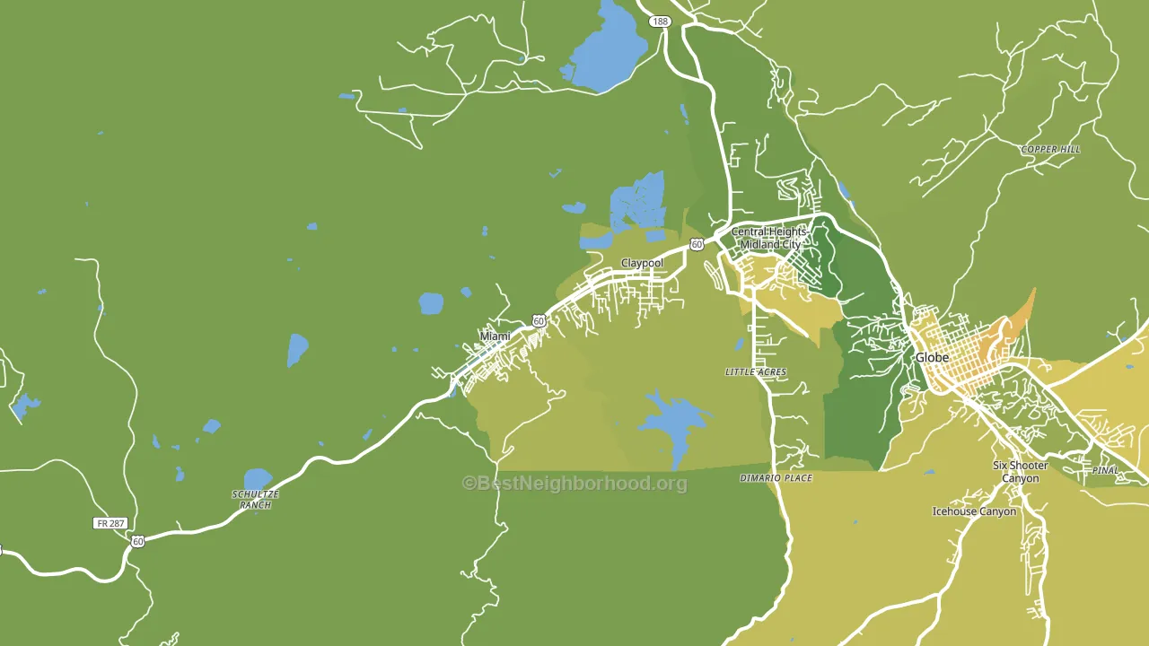 85539, AZ block-group voter-turnout map