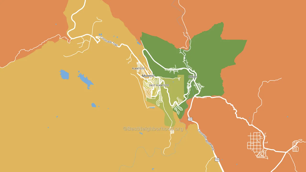 85540, AZ block-group voter-turnout map