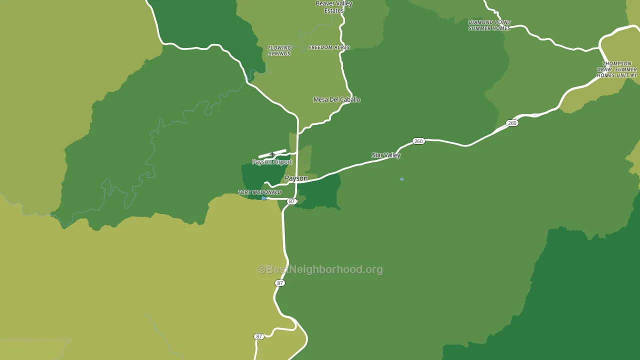 85541, AZ block-group voter-turnout map