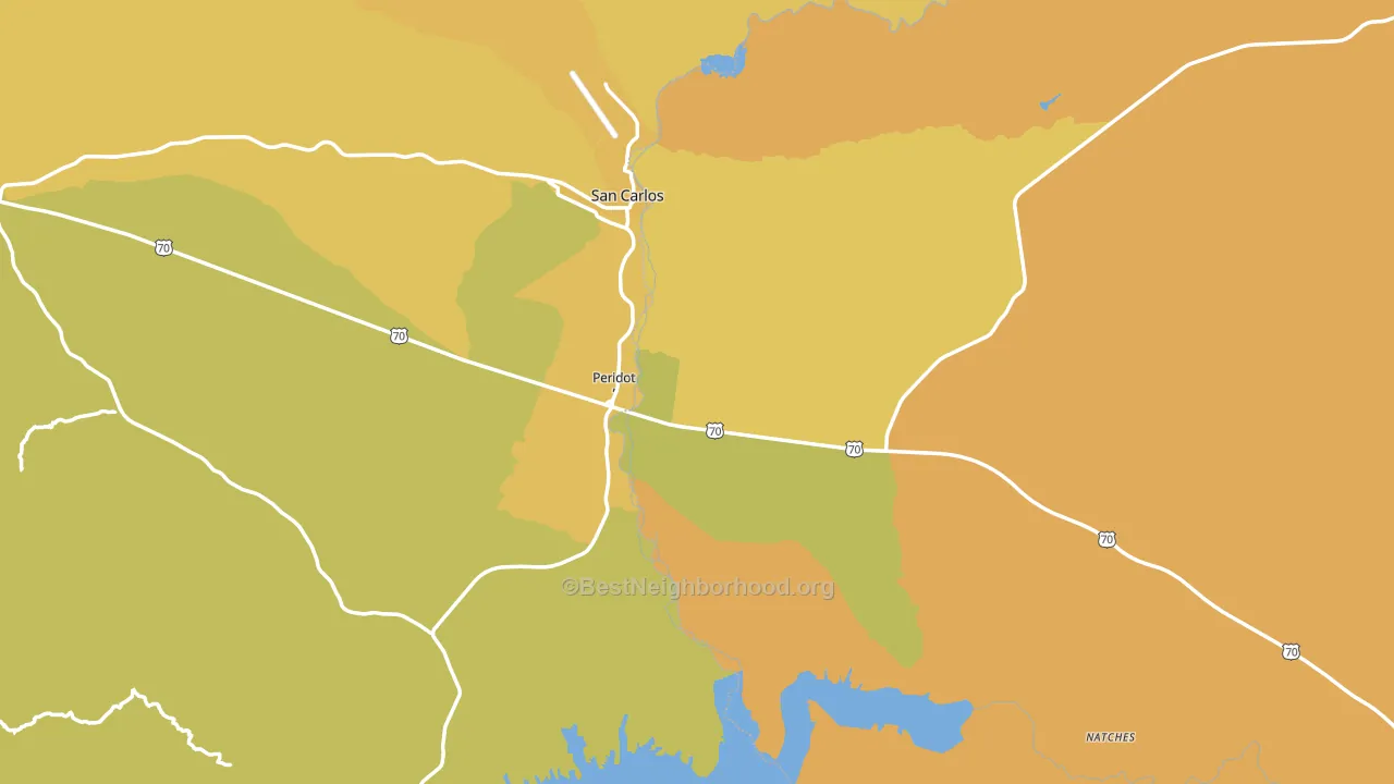 85542, AZ block-group voter-turnout map